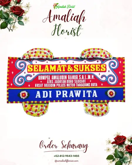 Papan Bunga Ucapan Selamat Sukarama